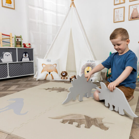 Dinosaurs Themed EVA Foam Play Mat | Soft Floor KIDS