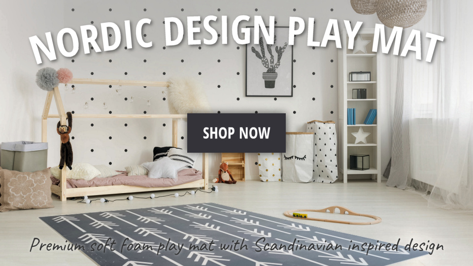 Scandi Nordic Tree 60cm EVA Foam Play Mat (6 Pack) | Soft Floor KIDS