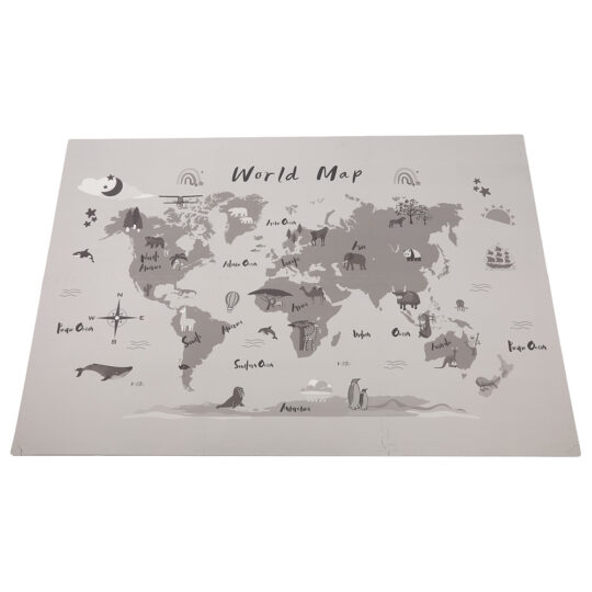World Map Soft Play Mat 60cm (6 tiles)